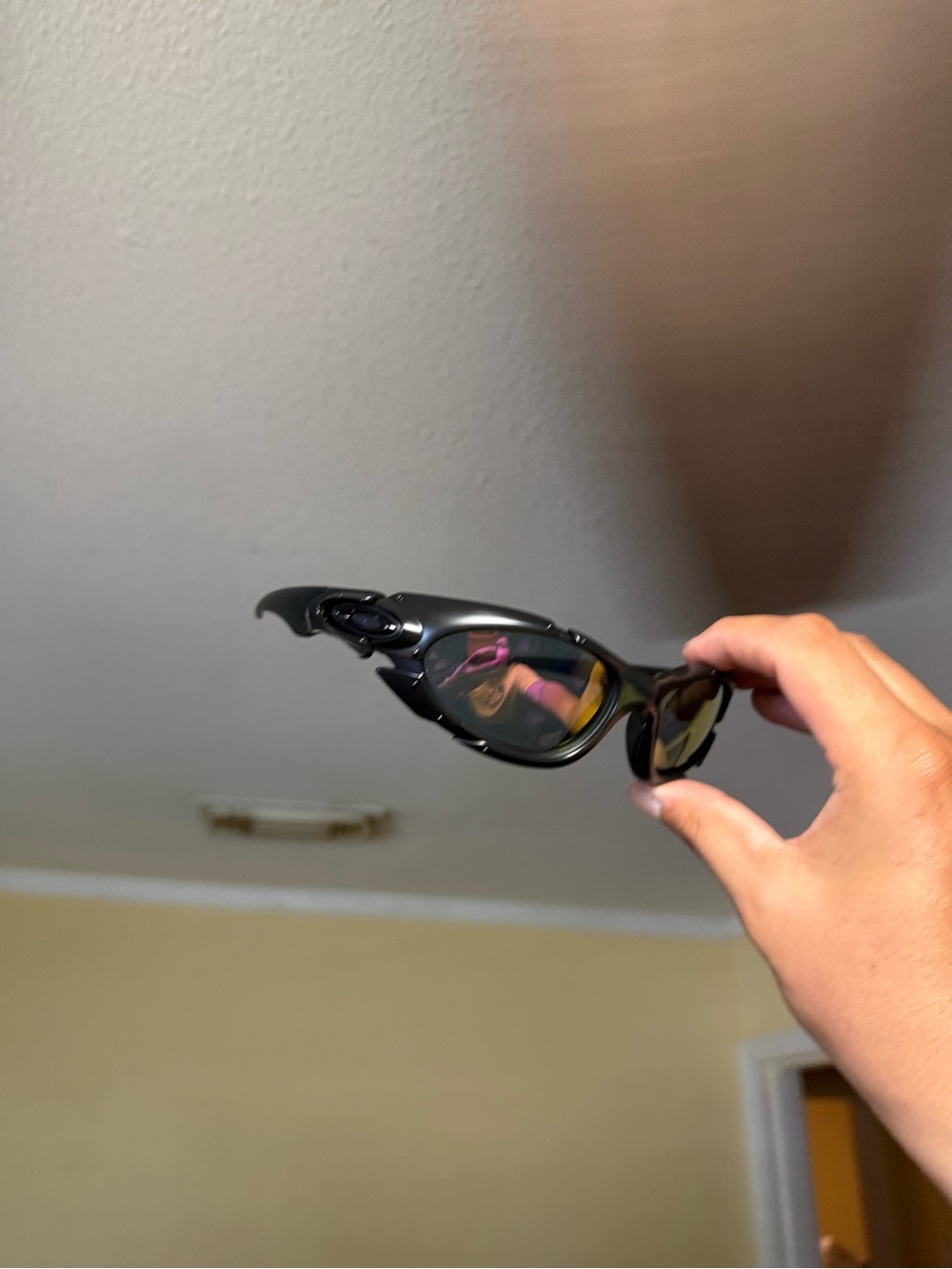 Oakley Black Sport Sunglasses with Tinted Lenses